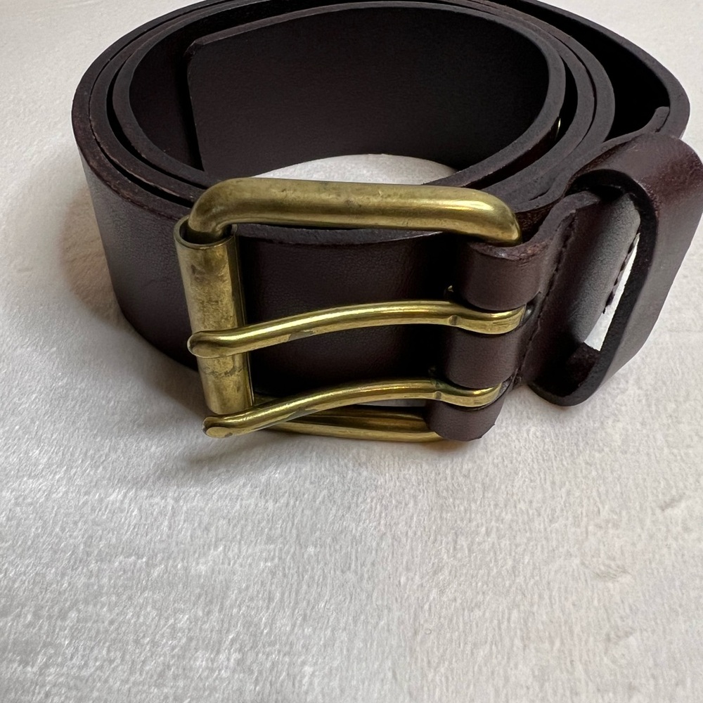 G.H. BASS & CO Brown Genuine Leather BELT (5168) Size Large